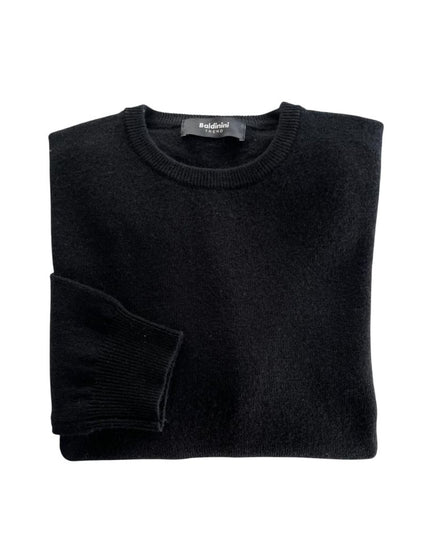 Baldinini Trend Black Cashmere Men Sweater