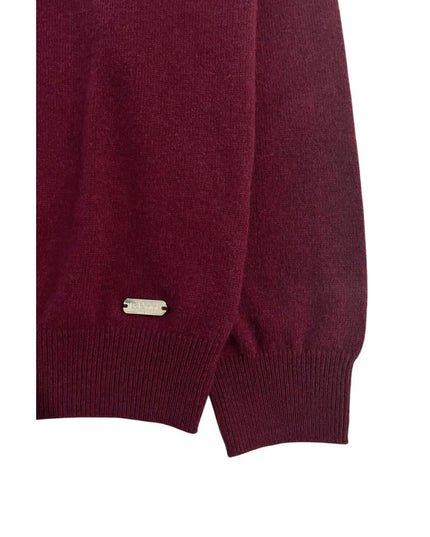 Baldinini Trend Red Cashmere Men Sweater