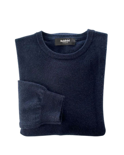 Baldinini Trend Blue Cashmere Men Sweater