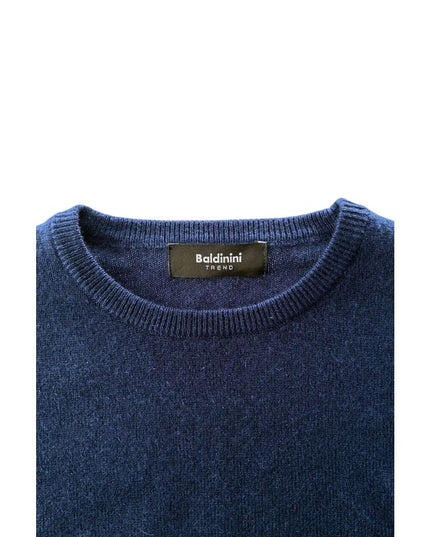 Baldinini Trend Blue Cashmere Men Sweater