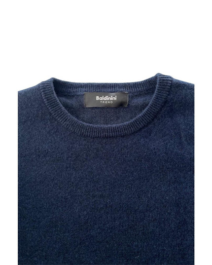 Baldinini Trend Blue Cashmere Men Sweater