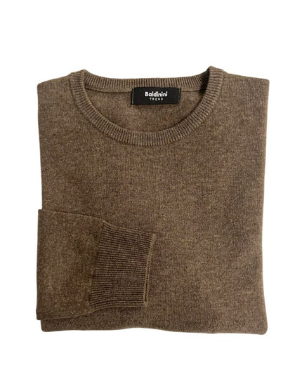 Baldinini Trend Brown Cashmere Men Sweater