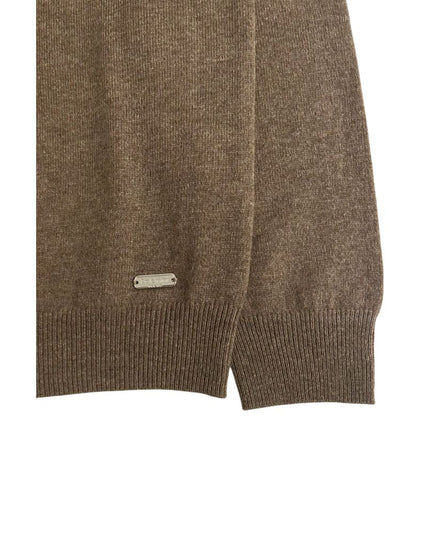 Baldinini Trend Brown Cashmere Men Sweater