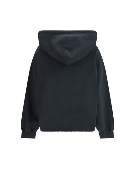 MM6 Black Cotton Sweatshirt