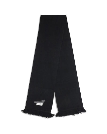 MM6 Black Wool Scarf