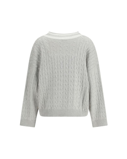 Brunello Cucinelli White Cotton Sweatshirt