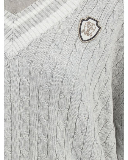 Brunello Cucinelli White Cotton Sweatshirt