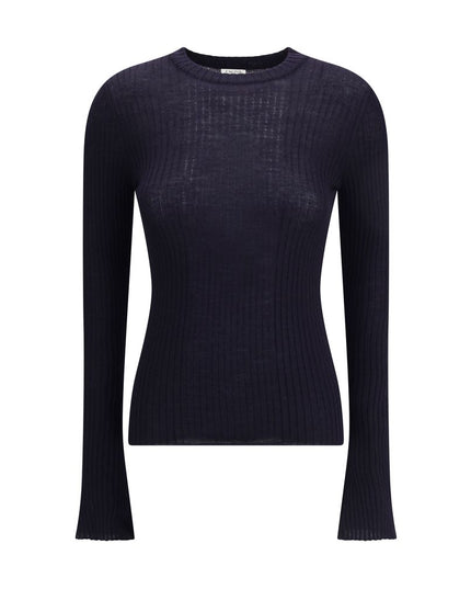 Cruna Blue Wool Sweatshirt