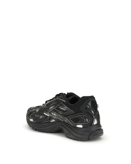 Reebok Black Polyethylene Athletic Sneakers