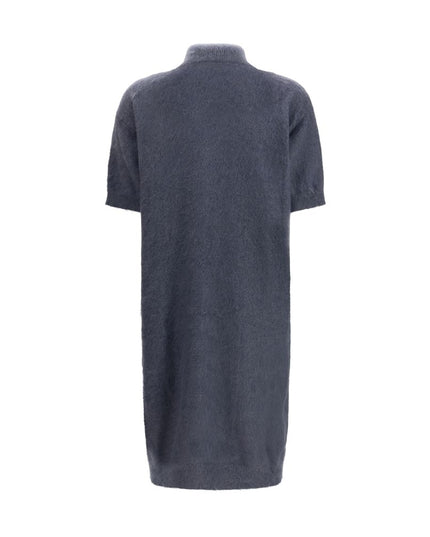 Brunello Cucinelli Blue Mohair Casual Dress
