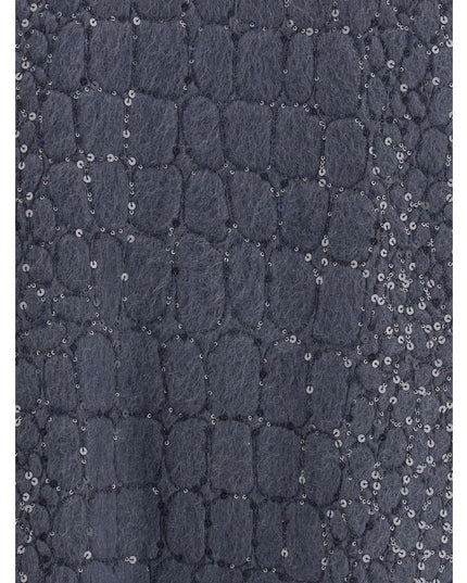 Brunello Cucinelli Blue Mohair Casual Dress