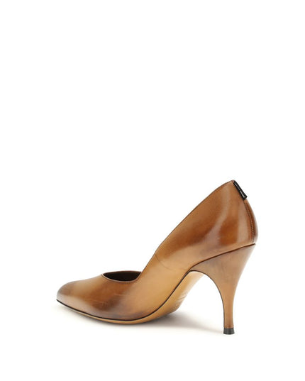 Miu Miu Beige Calf Leather Bos Taurus Pumps
