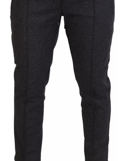 Dolce & Gabbana Gray Striped Wool Skinny Trouser Pants
