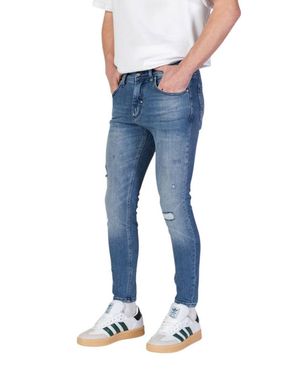 Antony Morato Blue Cotton Skinny Jeans