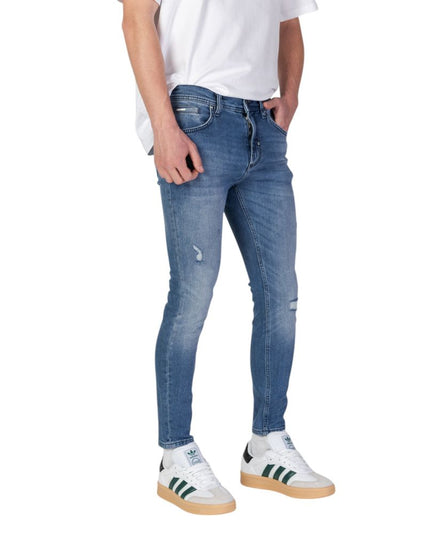 Antony Morato Blue Cotton Skinny Jeans