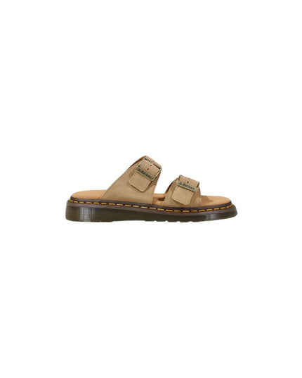 Dr. Martens Beige Leather Flat Sandals