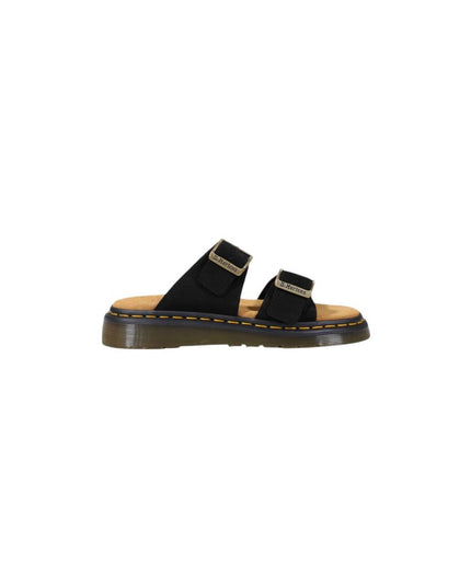 Dr. Martens Black Leather Flat Sandals