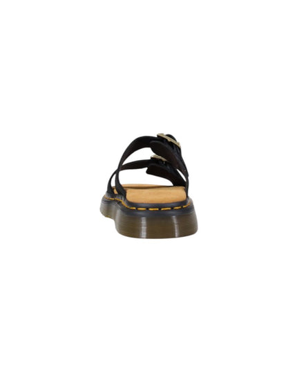 Dr. Martens Black Leather Flat Sandals