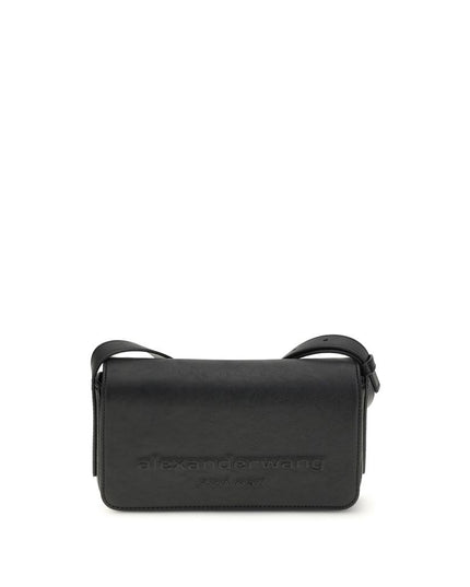 Alexander Wang Black Calf Leather Bos Taurus Shoulder Bag