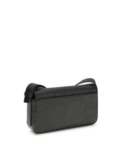 Alexander Wang Black Calf Leather Bos Taurus Shoulder Bag