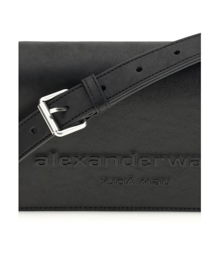 Alexander Wang Black Calf Leather Bos Taurus Shoulder Bag