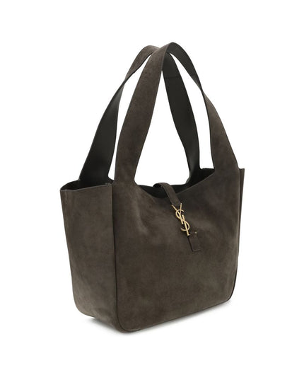 Saint Laurent Brown Calf Leather Bos Taurus Shoulder Bag