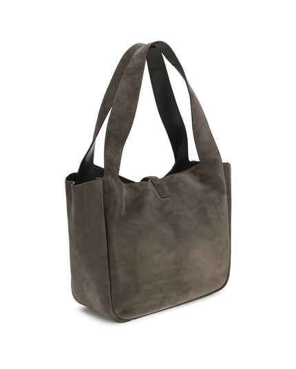 Saint Laurent Brown Calf Leather Bos Taurus Shoulder Bag