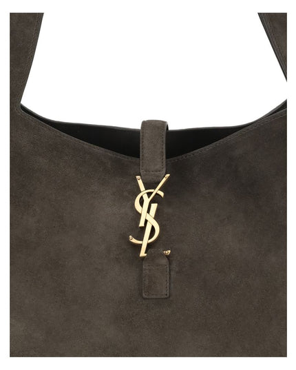 Saint Laurent Brown Calf Leather Bos Taurus Shoulder Bag