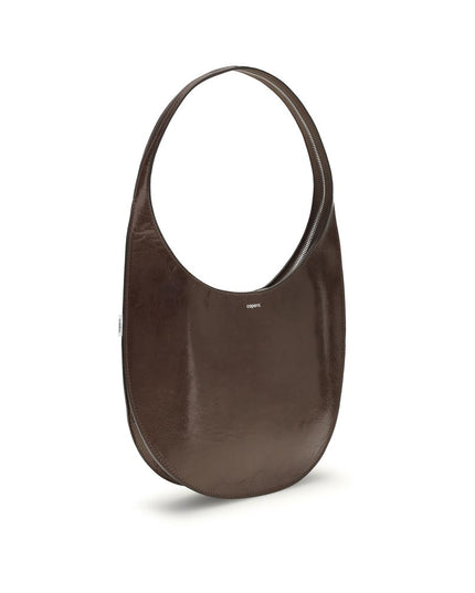 Coperni Brown Calf Leather Bos Taurus Shoulder Bag