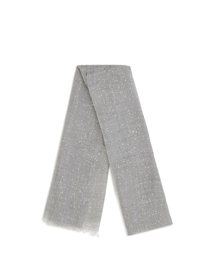 Brunello Cucinelli Gray Cashmere Scarf