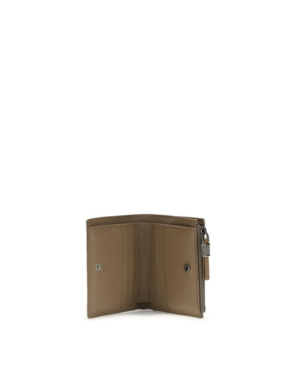 Brunello Cucinelli Beige Calf Leather Bos Taurus Wallet