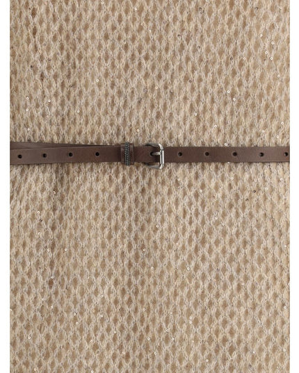 Brunello Cucinelli Beige Mohair Casual Dress