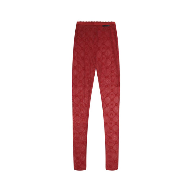 Marine Serre Red Polyamide Socks