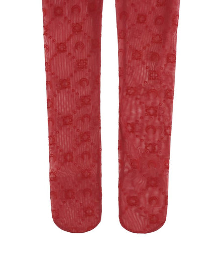 Marine Serre Red Polyamide Socks