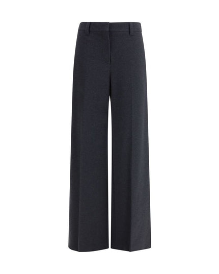 Brunello Cucinelli Gray Cotton Dress Pants