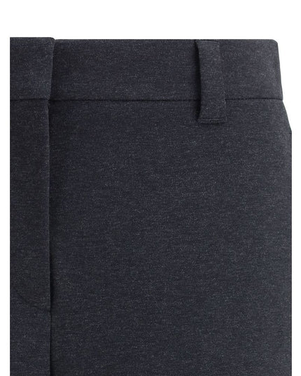 Brunello Cucinelli Gray Cotton Dress Pants