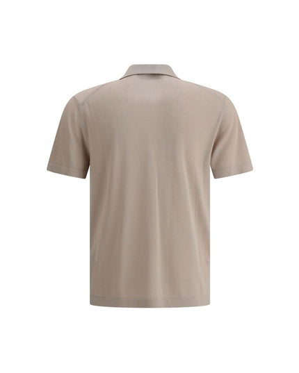 Cruna Beige Cotton Polo Shirt