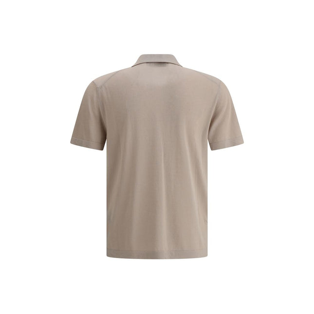 Cruna Beige Cotton Polo Shirt