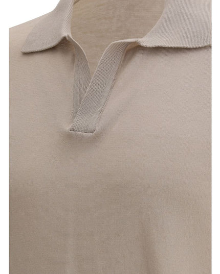 Cruna Beige Cotton Polo Shirt