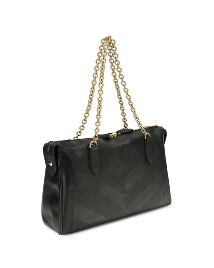 Valentino Garavani Black Lamb Ovis Aries Aries Shoulder Bag