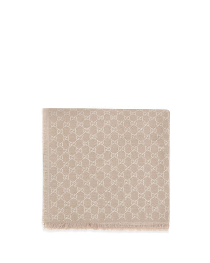 Gucci Beige Wool Scarf
