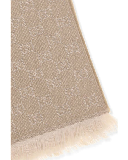 Gucci Beige Wool Scarf