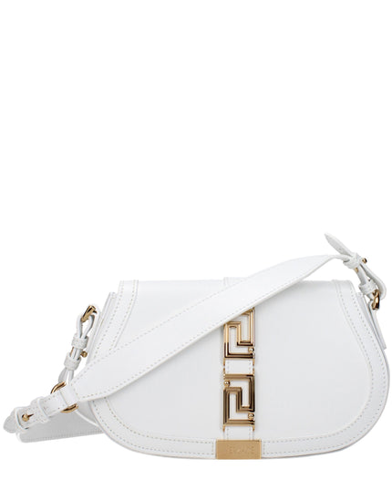 Versace White Leather Crossbody Bag