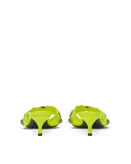 Balenciaga Yellow Leather Mules