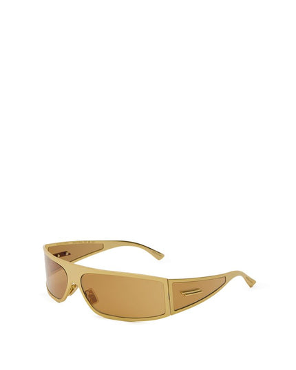 Bottega Veneta Gold Metal Sunglasses