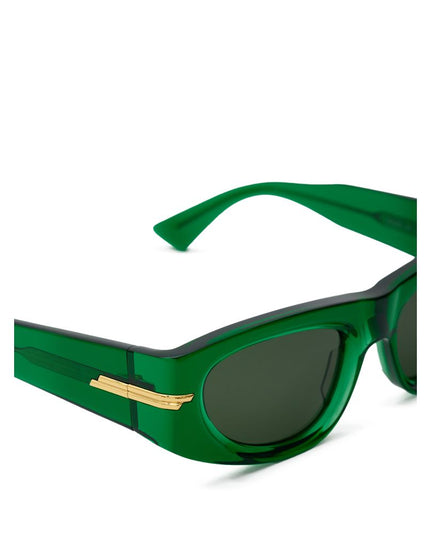 Bottega Veneta Green Acetate Sunglasses