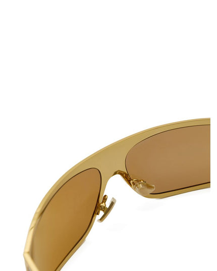 Bottega Veneta Gold Metal Sunglasses
