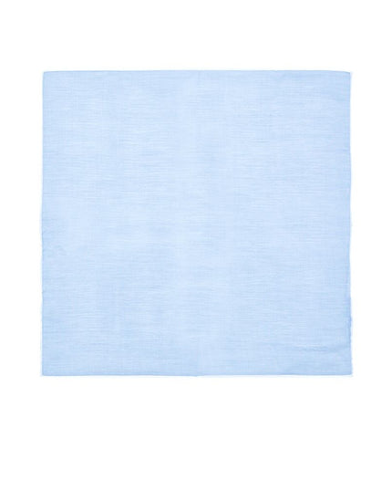 Tom Ford Blue Cotton Pocket Square
