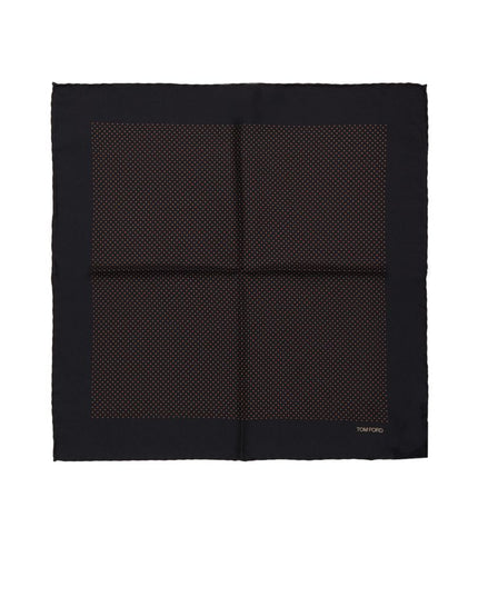 Tom Ford Black Silk Pocket Square