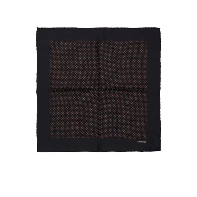 Tom Ford Black Silk Pocket Square